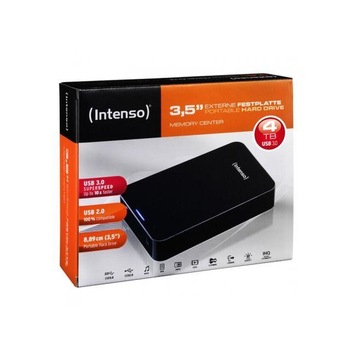HDD extern Intenso, 4TB, MemoryCenter, 3,5'', USB 3.0, Negru HDD extern Intenso, 4TB, MemoryCenter, 3,5'', USB 3.0, Negru