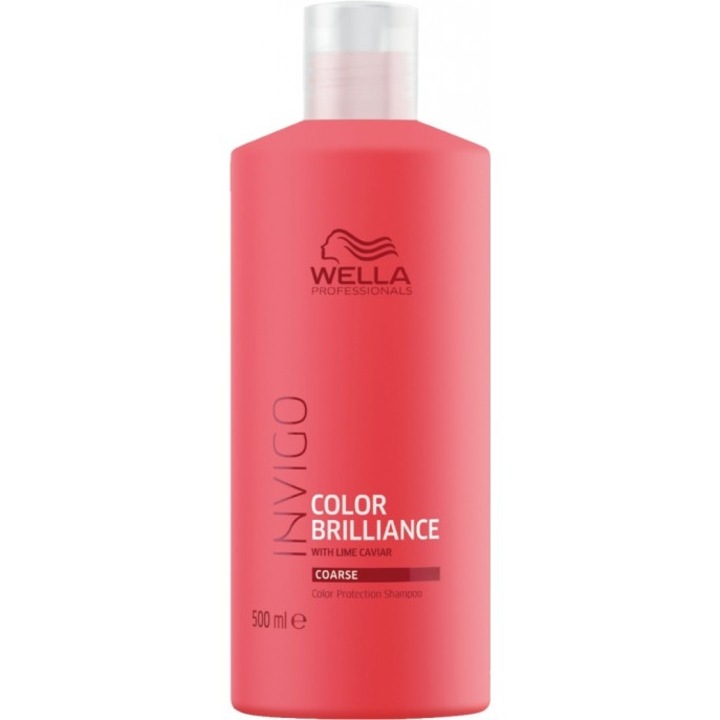 Sampon pentru par vopsit cu fir gros Wella Professionals Invigo Brilliance, 500 ml