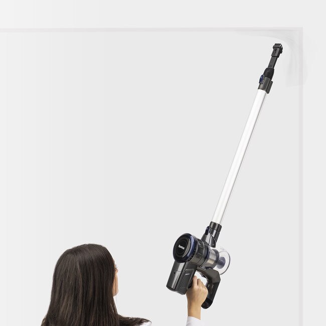 Aspirator vertical H.Koenig UP700 2 in 1,EasyClean+ , fara sac, multifunctional pentru birou si casa,2 viteze,puternic, compact, autonom 40min, silentios,AmbienteAward 2020