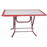 Masa plianta din poliester Parlayan Lider Marble,pentru exterior si interior, pliabila, picioare din otel emailat, dimensiuni 70X120, Model marmura