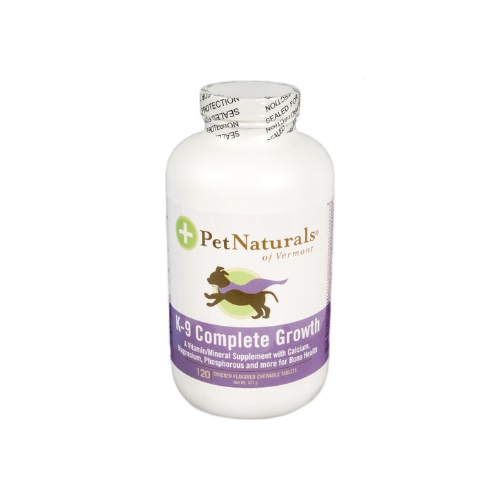 Supliment nutritional pentru caini tineri, K-9 Complete Growth 120 tablete