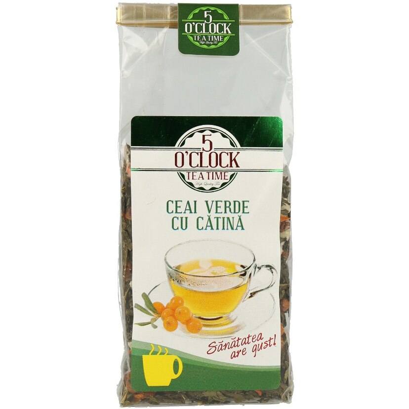 Ceai Verde cu Catina, 5 O'Clock Tea, 200 gr.