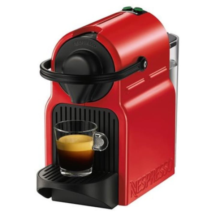 Кафемашина Krups XN 1005 Inissia Nespresso, 1260 W, 0.8 l, 19 bar, Рубинено червено