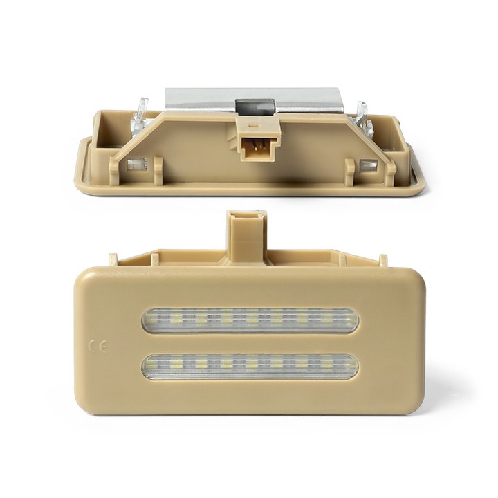Set 2 Lampi interior LED parasolar Vinstar BMW X1 E84, X3 F25, X5 E70, X6 E71 - culoare beige
