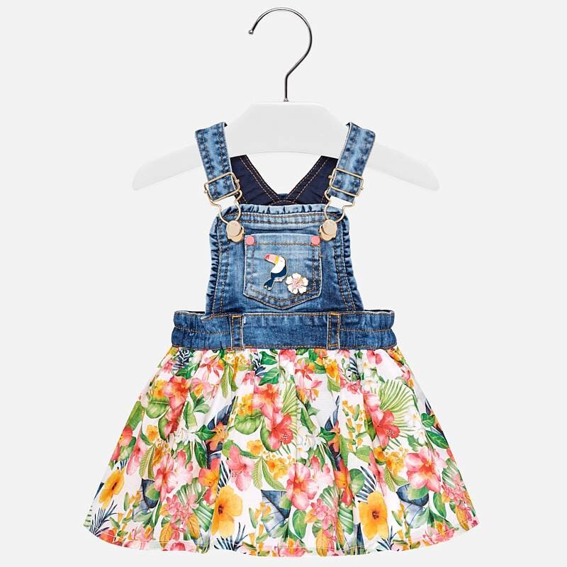 Sarafan imprimeu bebe fetita, Mayoral, albastru floral