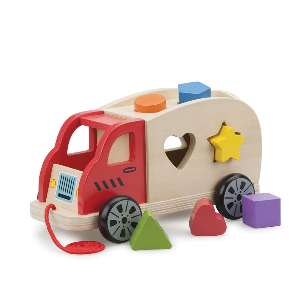 Camion New Classic Toys Shape Sorter cu 6 forme, MGC