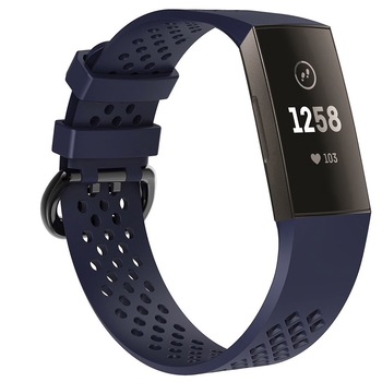 Curea Bratara sport Edman pentru Fitbit Charge 3 / 4, marimea L, Albastru inchis Curea Bratara sport Edman pentru Fitbit Charge 3 / 4, marimea L, Albastru inchis