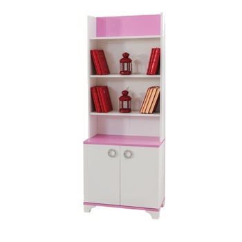 Biblioteca Alpino Princess, 1822 x 702 x 343 mm, Alb/Roz Biblioteca Alpino Princess, 1822 x 702 x 343 mm, Alb/Roz