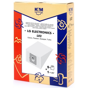 Sac aspirator LG TB-33, hartie, 5X saci + 1 filtru, K&M Sac aspirator LG TB-33, hartie, 5X saci + 1 filtru, K&M
