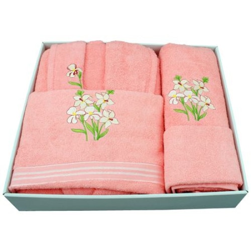 Set de baie 4 piese Belinda Classic , culoare roze