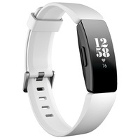 Bratara fitness Fitbit Inspire HR, Negru/Alb