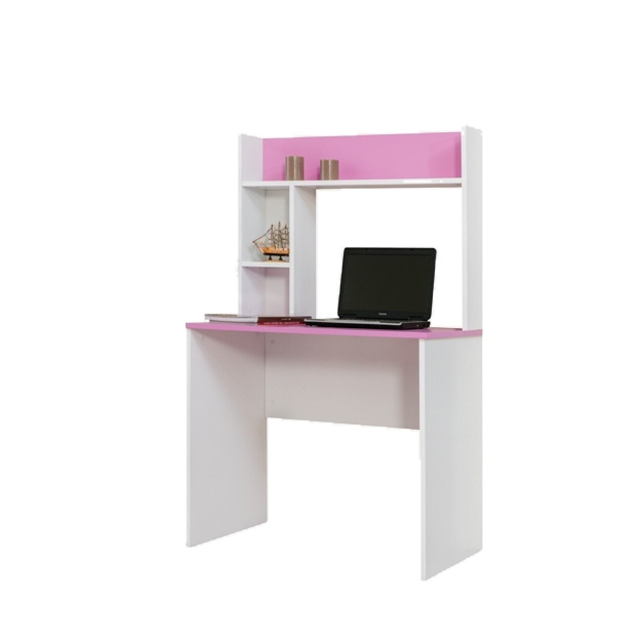 Birou Alpino Princess, 1475 x 900 x 550 mm, Alb/Roz