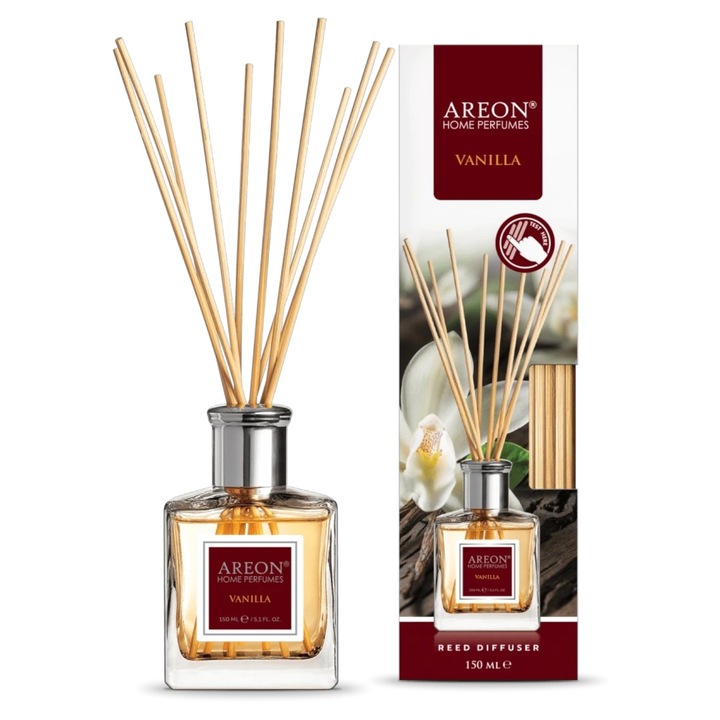 Ароматизатор Areon, домашен парфюм с клечки 150мл, Vanilla