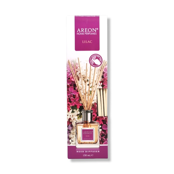 Odorizant Areon, parfum de casa cu betisoare, 150ml, Liliac