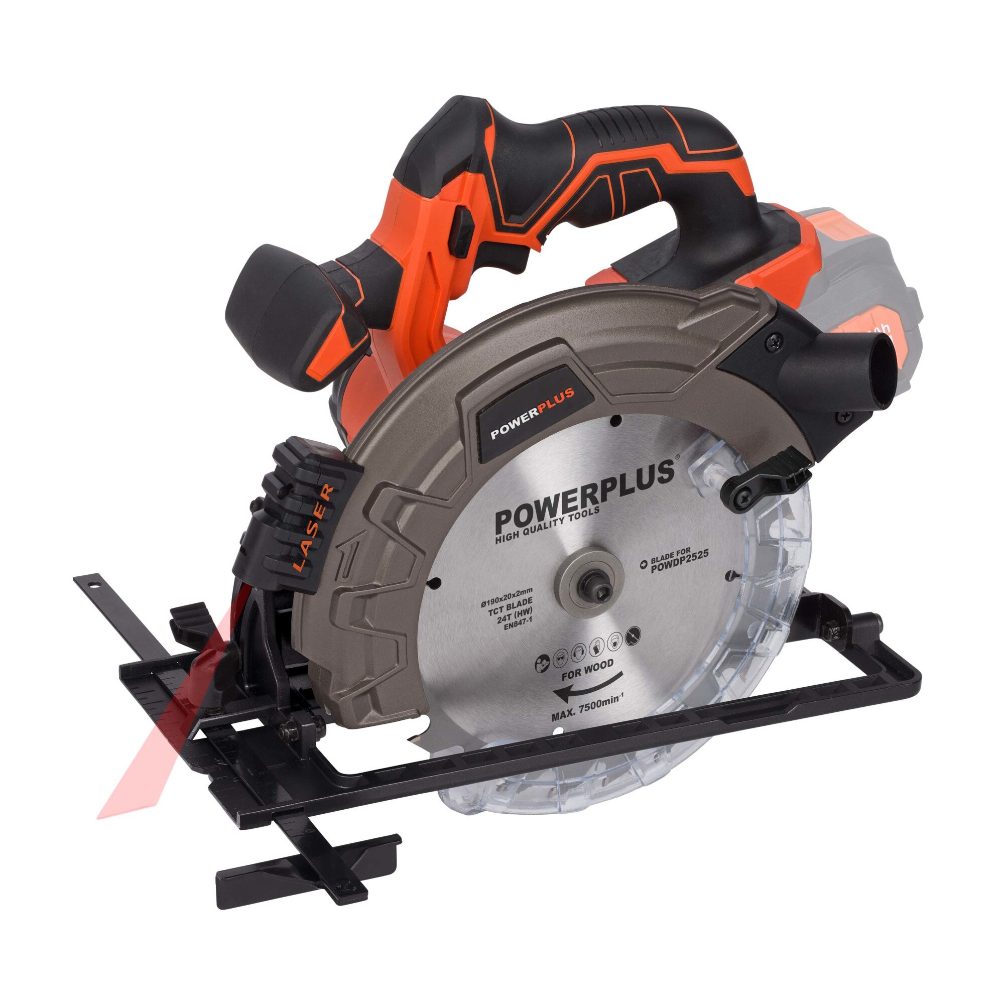 Fierastrau circular PowerPlus-Dual Power, 40V, Li-Ion (fara acumulator si incarcator)