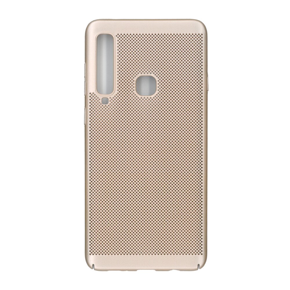 Husa spate cu perforatii pentru Samsung Galaxy A9 2018 - EuroCELL Air Case Gold
