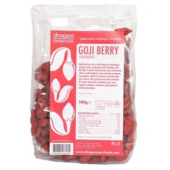 Goji Berry Raw Bio Dragon Superfoods 100gr Goji Berry Raw Bio Dragon Superfoods 100gr