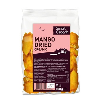 Mango Uscat Felii Bio Dragon Superfoods 100gr Mango Uscat Felii Bio Dragon Superfoods 100gr
