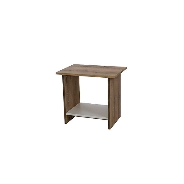 Masa cafea Napoli Alpino, 498 mm x 549 mm x 400 mm, Alb/Maro