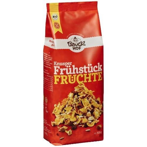 Mic Dejun Crocant cu Fructe Fara Gluten Bauck Hof 325gr