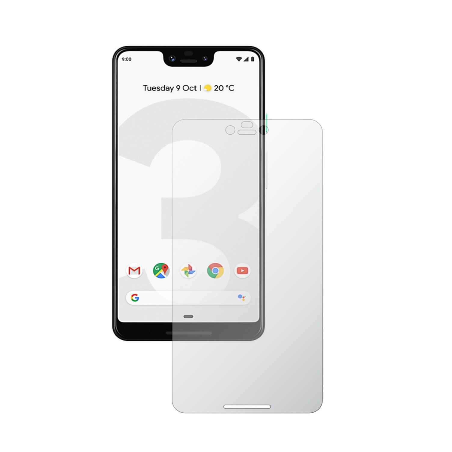 Set 2X Folie Protectie Ecran Invisible Skinz HD pentru Google Pixel 3 XL - Folie Siliconica Ultra-Clear cu Acoperire Totala, Edge to Edge Full Display Cover, Adeziva si Foarte Flexibila