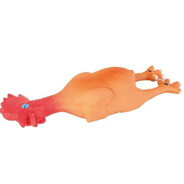 Jucarie Trixie gaina latex cu sunet pentru caini 23 cm 3536