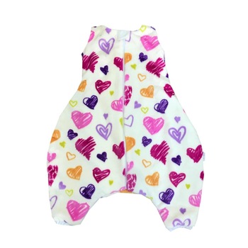 Sac de dormit de iarna, cu picioare din cocolino 1-3 ani Deseda Inimioare Sac de dormit de iarna, cu picioare din cocolino 1-3 ani Deseda Inimioare