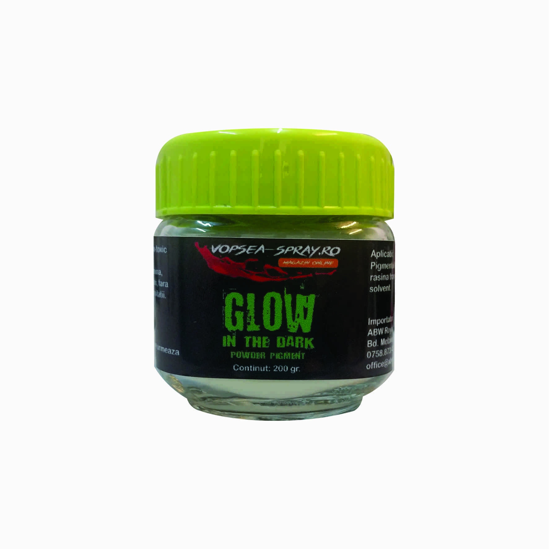 Pigment Glow In The Dark Green-Yellow 200 Gr.