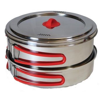 Set de vase din otel pentru gatit Coghlans Set de vase din otel pentru gatit Coghlans