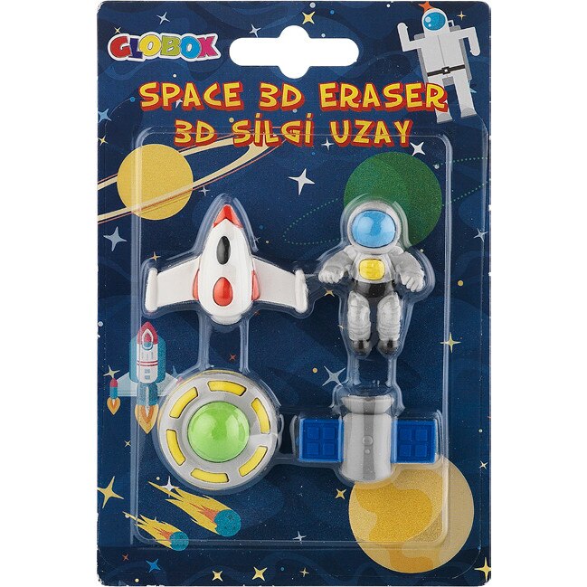 Set 4 radiere GLOBOX 3D Space2 Multicolor