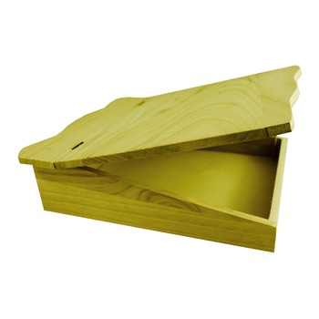 Cutie din lemn, capac cu margine ondulata 28.5 x 7.5 x 24 cm Cutie din lemn, capac cu margine ondulata 28.5 x 7.5 x 24 cm