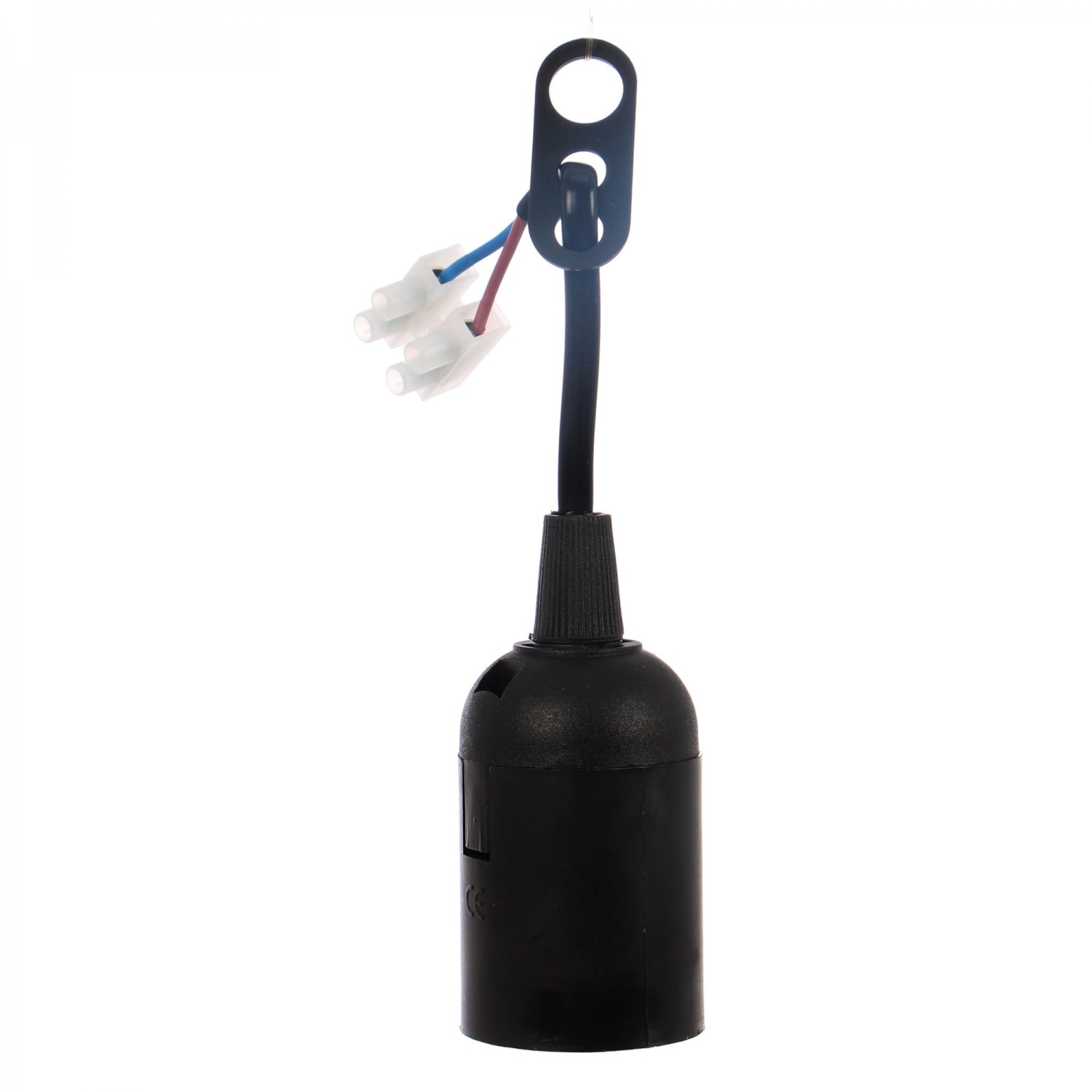 Dulie E27, plastic, Hoff, cu conector, culoare negru