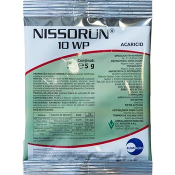 Pachet ,Acaricid Nissorun 10 WP, 5buc x 5g Pachet ,Acaricid Nissorun 10 WP, 5buc x 5g