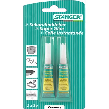 Adeziv lichid superglue Stanger - 2x3 g Adeziv lichid superglue Stanger - 2x3 g