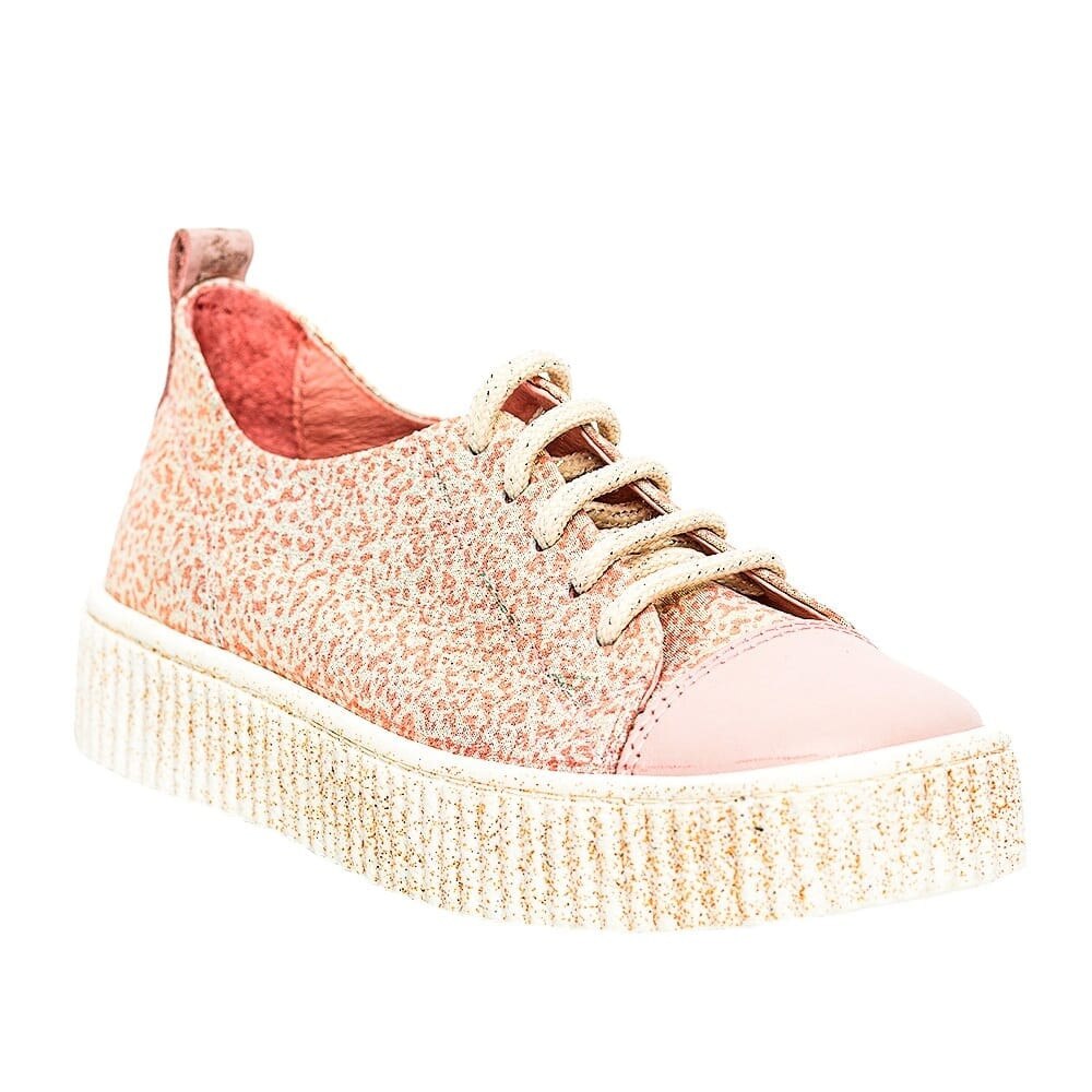 Tenisi din piele pentru copii, Asia, PJ Shoes, Roz