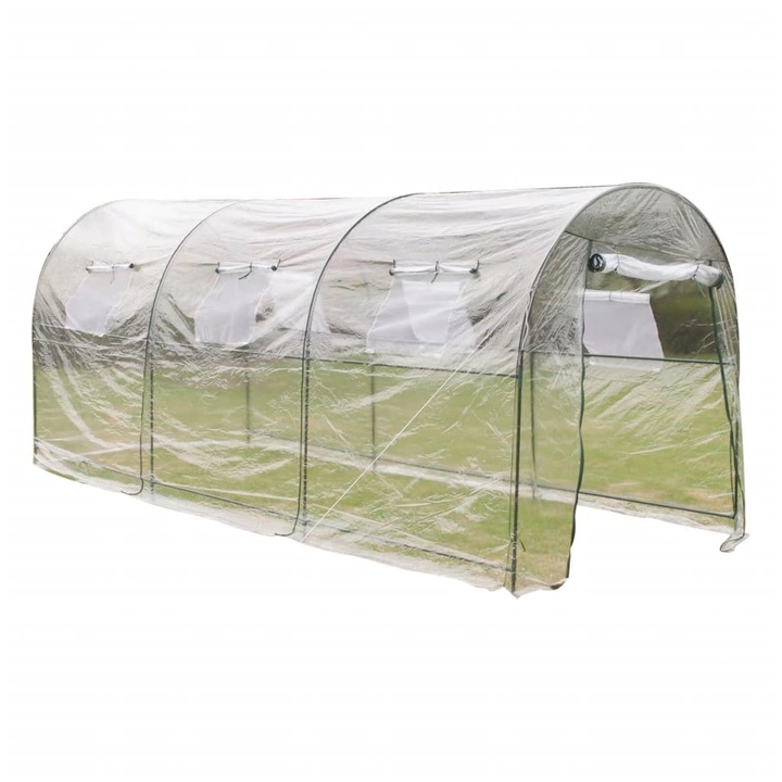 vidaXL nagyméretű hordozható kültéri melegház bejárattal 40785