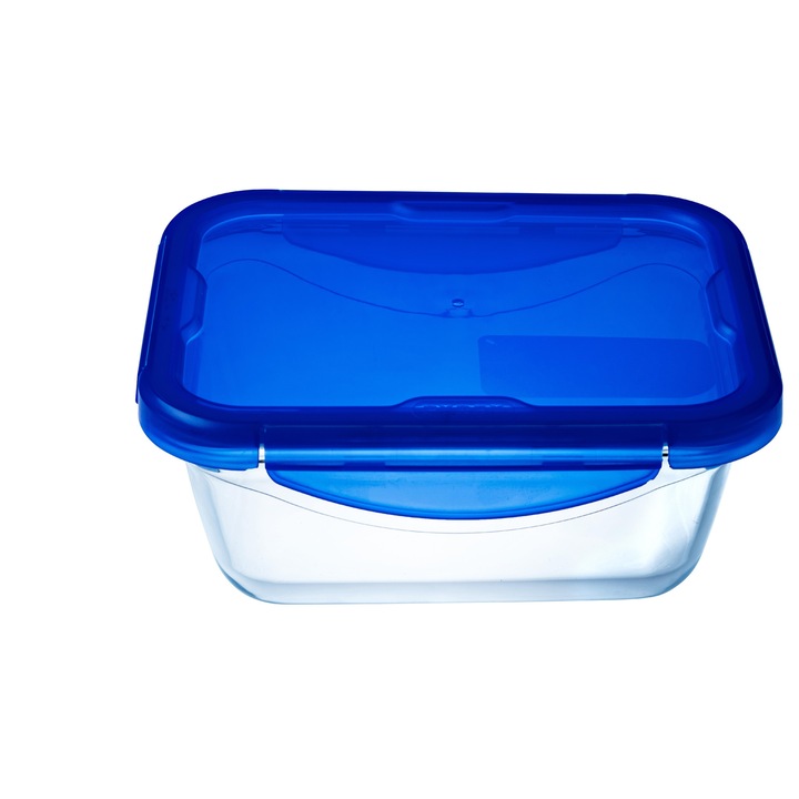Съд за готвене PYREX COOK & GO, Правоъгълен, Боросиликатно стъкло с капак 1.7л, 24х18см
