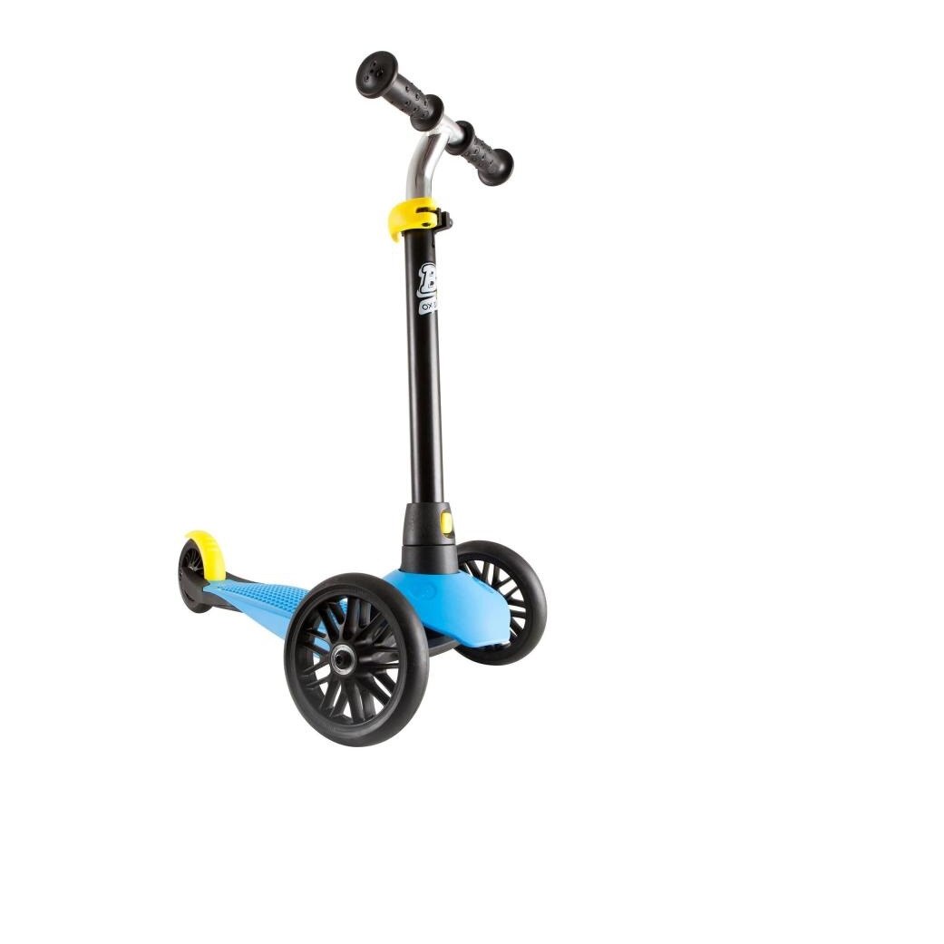 Trotineta cu sistem de directie UNIC SI BREVETAT IDL Speed Rider, Faciliteaza invatarea, traiectoria si insoteste dezvoltarea PSIHOMOTORIE la copii,Ofera distractie si ore de amuzament, Carcasa interschimbabila, Neagru-Albastru