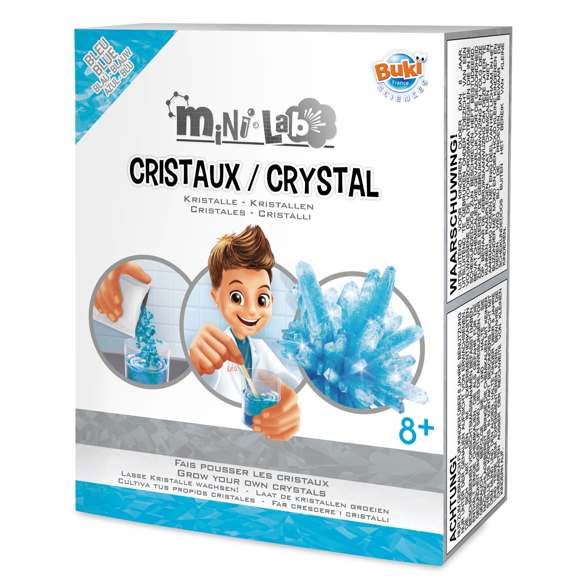 Jucarie educativa Mini Buki France Laboratorul Albastru de cristal