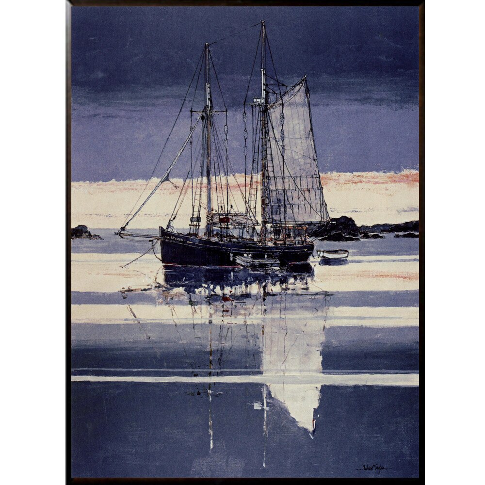 Tablou inramat pe suport de lemn 