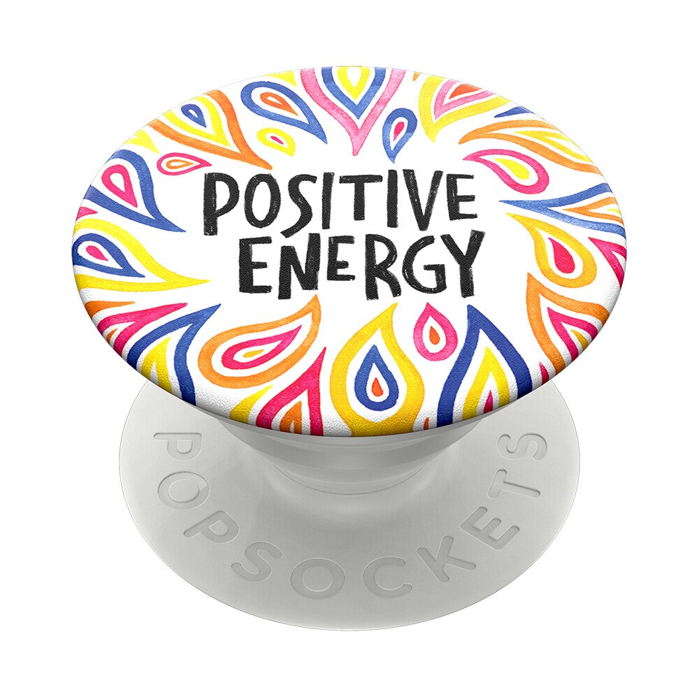 Suport universal de telefon si tableta Popsockets, accesoriu PopGrip Positive Energy