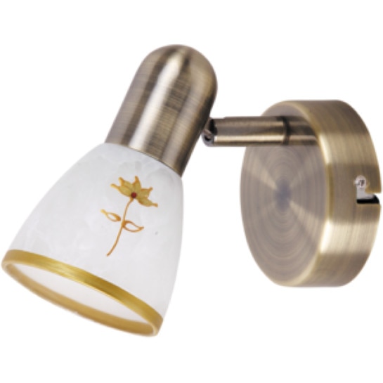 Aplica spot reglabil Art Flower - Rabalux 6356, alama antichizata