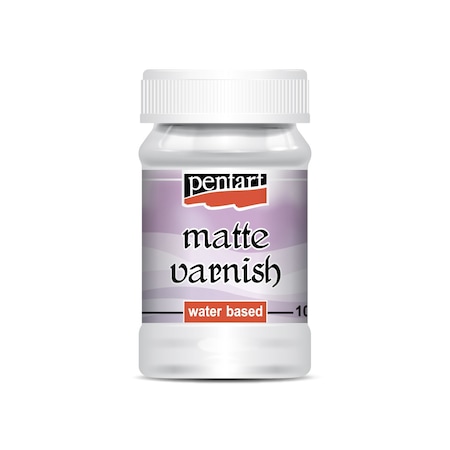 Lac mat pe baza de apa Pentart - transparent, 100 ml