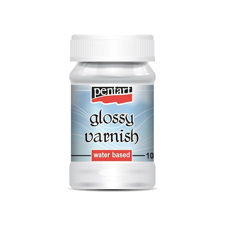 Lac lucios pe baza de apa Pentart - transparent, 100 ml