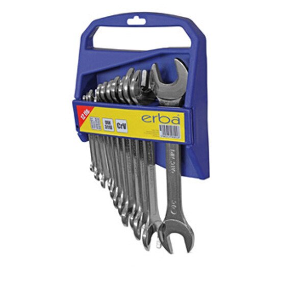 Chei duble 6-32mm, Crom Vanadium, 12 buc Erba