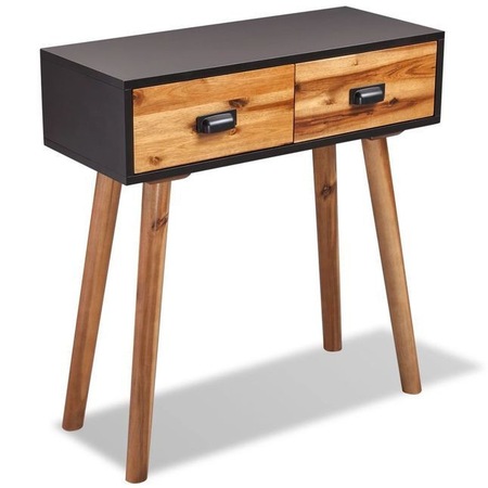 Masa Consola Tot Din Lemn Masiv De Acacia 70 X 30 X 75 Cm Emag Ro