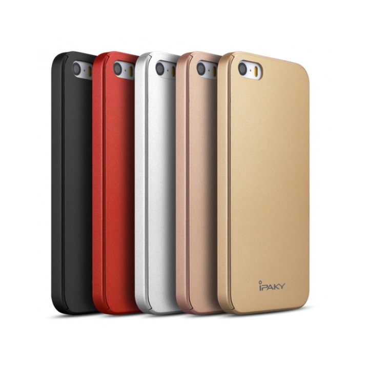 Apple iPhone 5 / 5S / SE tok IPAKY Full Cover 360 Gold ajándékfóliával