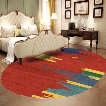 Covor Eljado, oval, 150x100cm, fibre sintetice, trafic intens, Multicolor, 100718 Covor Eljado, oval, 150x100cm, fibre sintetice, trafic intens, Multicolor, 100718