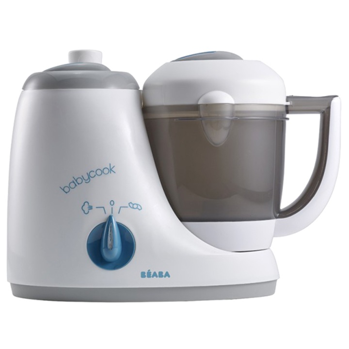Уред за приготвяне на бебешка храна 4in1 Beaba Babycook Original, Сив/Син