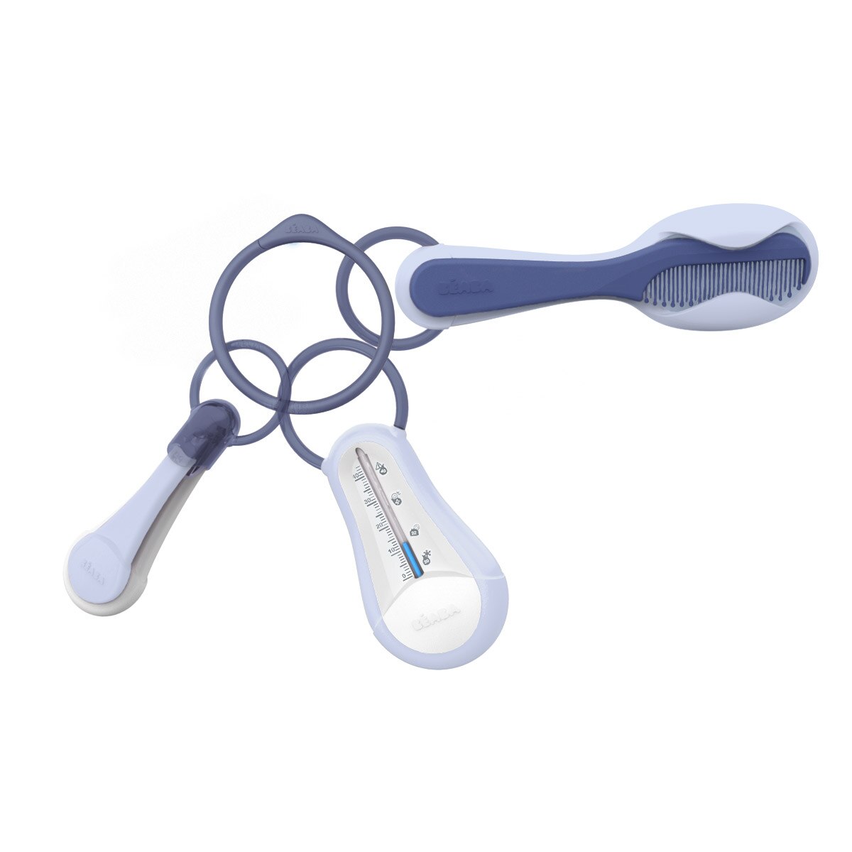 Set ingrijire bebe Beaba Mineral, Alb/Albastru